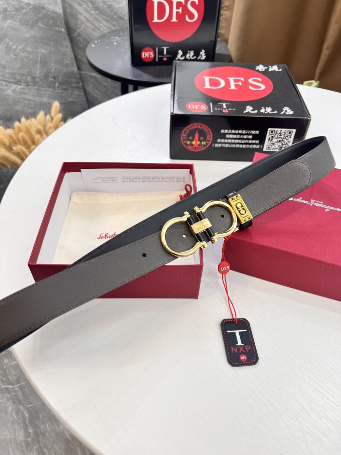 Streetwear Belt Ferragamo 321735 size:3.5cm