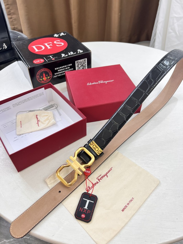 Streetwear Belt Ferragamo 321745 size:3.5cm