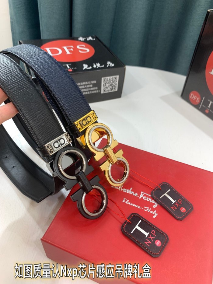 Streetwear Belt Ferragamo 321919 size:3.5cm