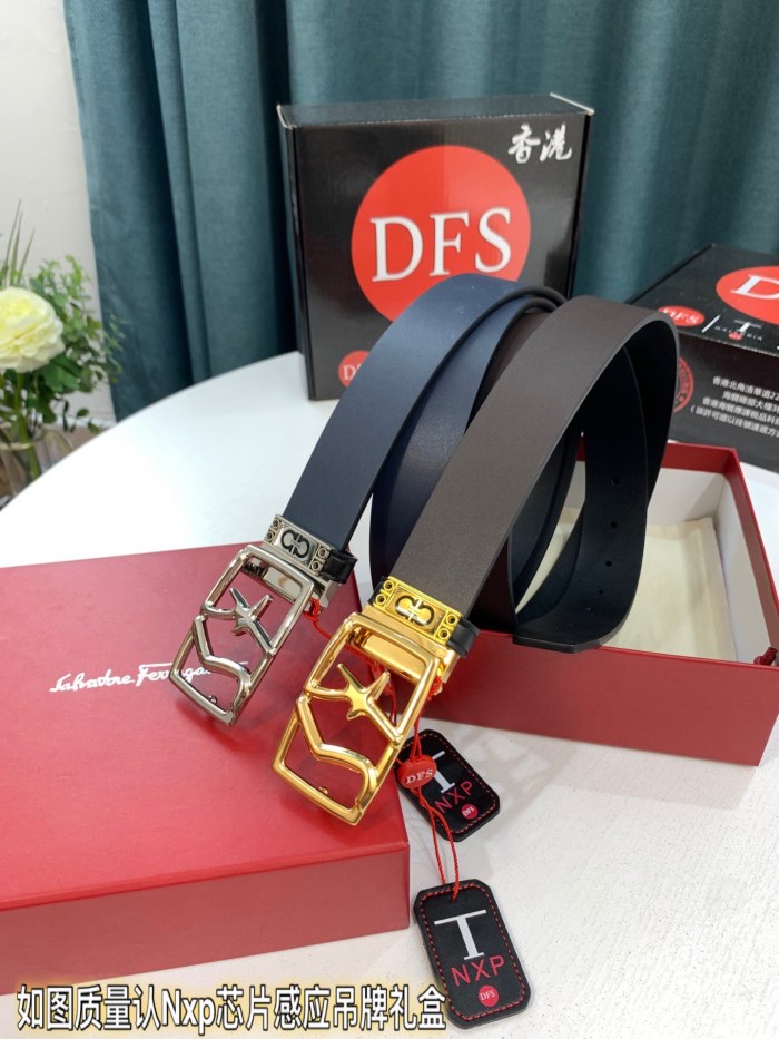 Streetwear Belt Ferragamo 321880 size:3.5cm