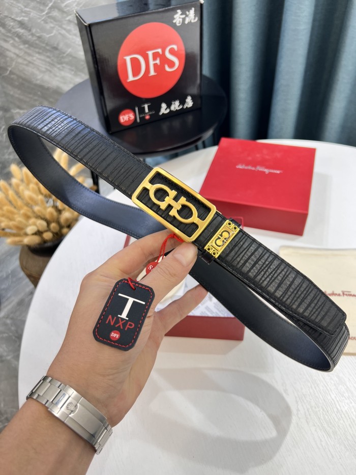 Streetwear Belt Ferragamo 321853 size:3.5cm