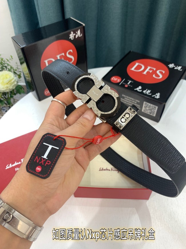 Streetwear Belt Ferragamo 321858 size:3.5cm