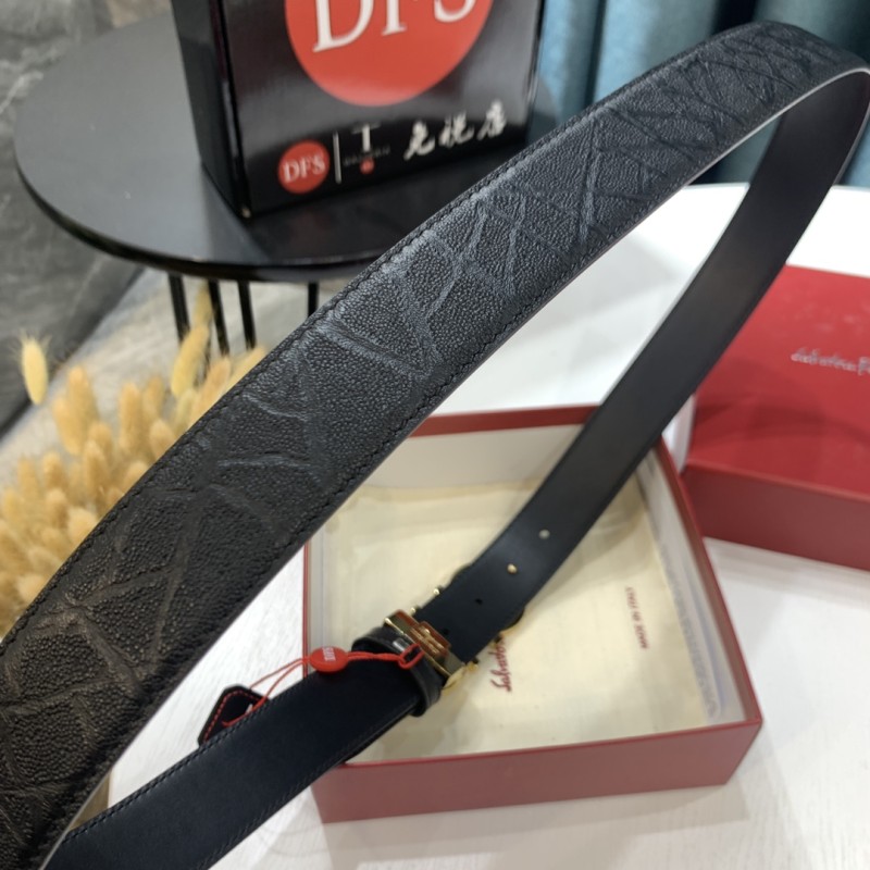 Streetwear Belt Ferragamo 321829 size:3.5cm