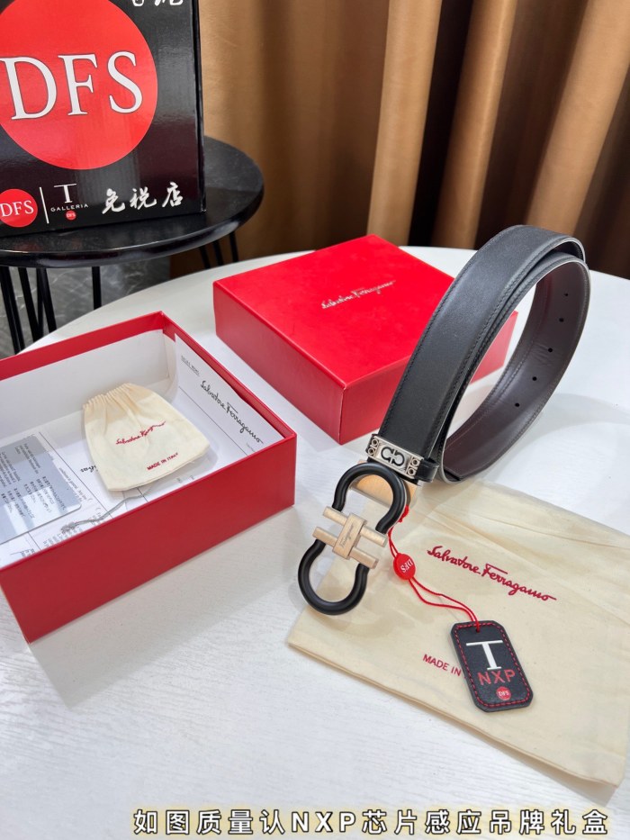 Streetwear Belt Ferragamo 321706 size:3.5cm