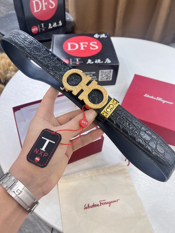 Streetwear Belt Ferragamo 321684 size:3.5cm