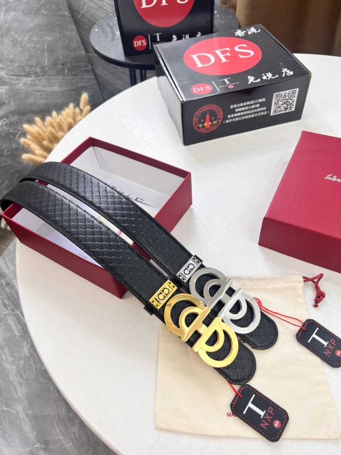 Streetwear Belt Ferragamo 321889 size:3.5cm