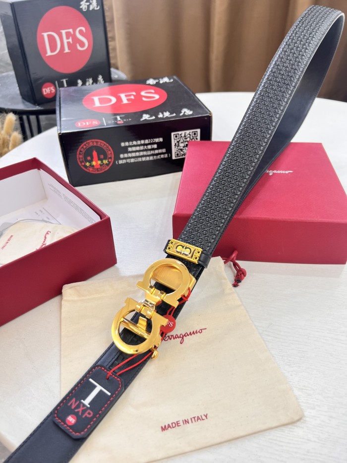 Streetwear Belt Ferragamo 321646 size:3.5cm