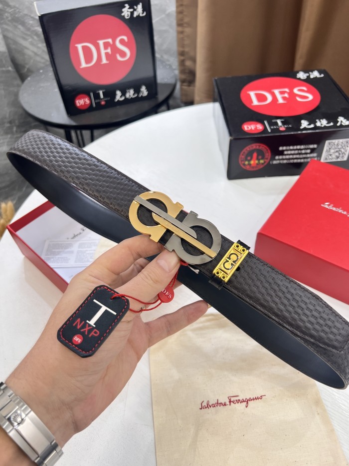 Streetwear Belt Ferragamo 321989 SIZE:3.5cm