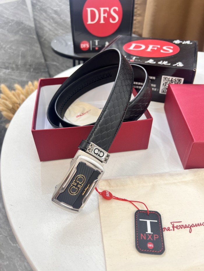 Streetwear Belt Ferragamo 321630 size:3.5cm