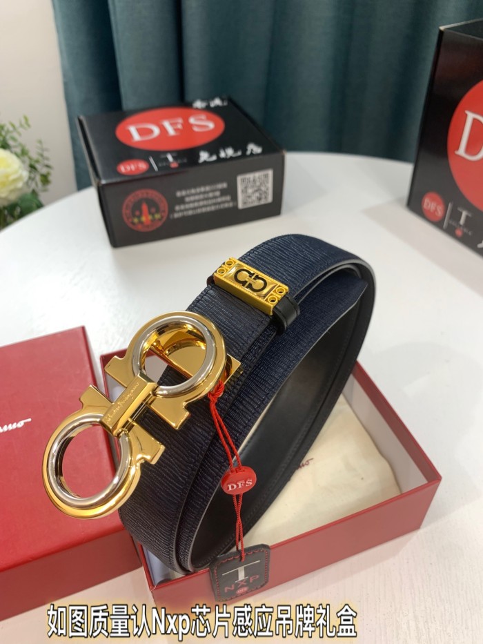 Streetwear Belt Ferragamo 321918 size:3.5cm