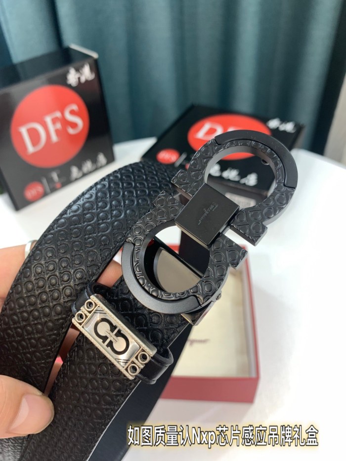 Streetwear Belt Ferragamo 321856 size:3.5cm