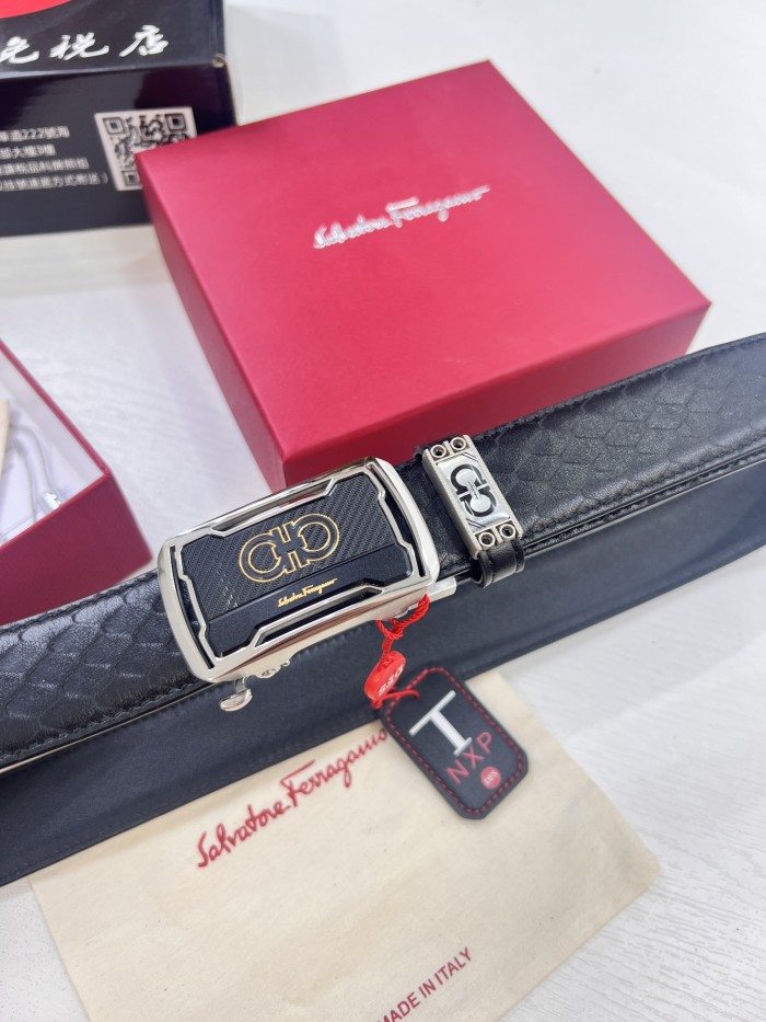 Streetwear Belt Ferragamo 321630 size:3.5cm