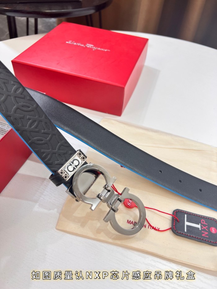 Streetwear Belt Ferragamo 321258 size:3.5cm