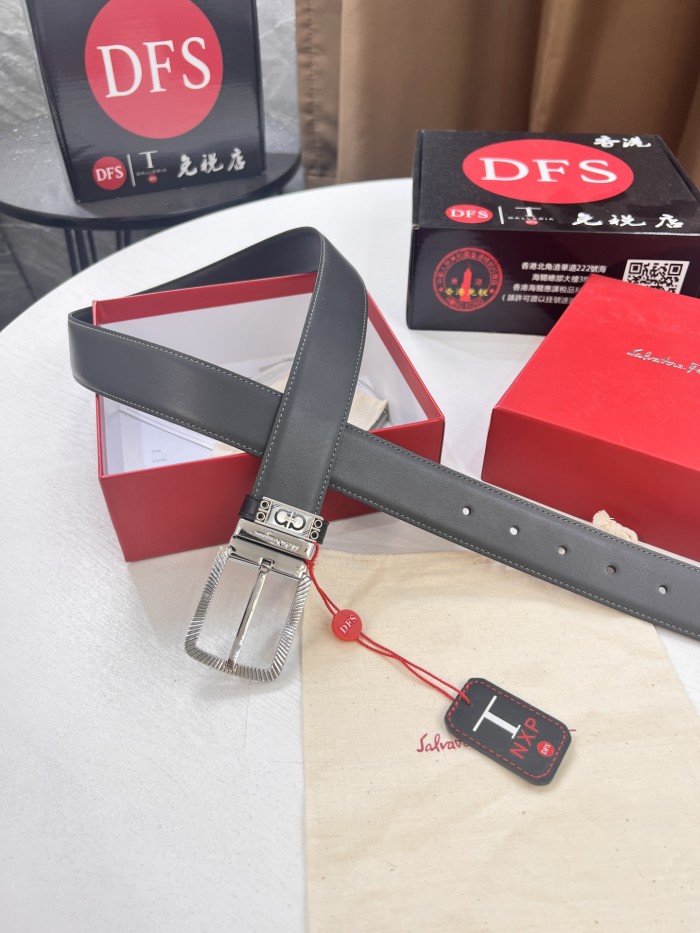 Streetwear Belt Ferragamo 321384 size:3.5cm