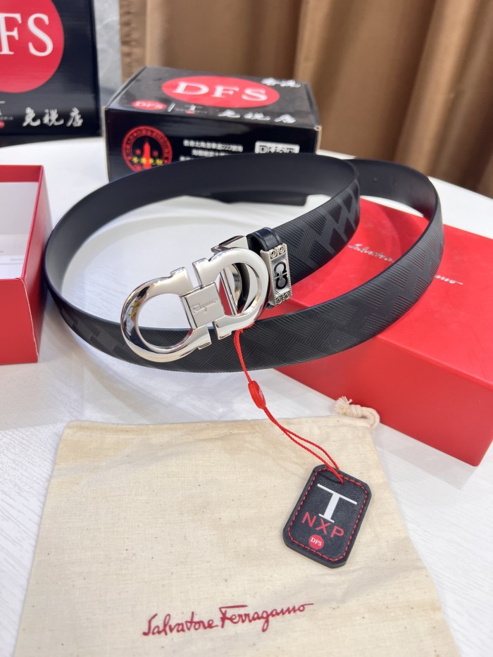 Streetwear Belt Ferragamo 321204 size:3.5cm