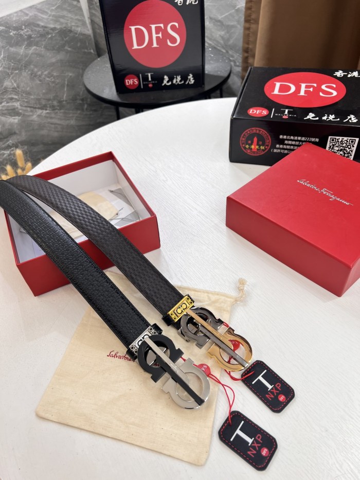 Streetwear Belt Ferragamo 321325 size:3.5cm