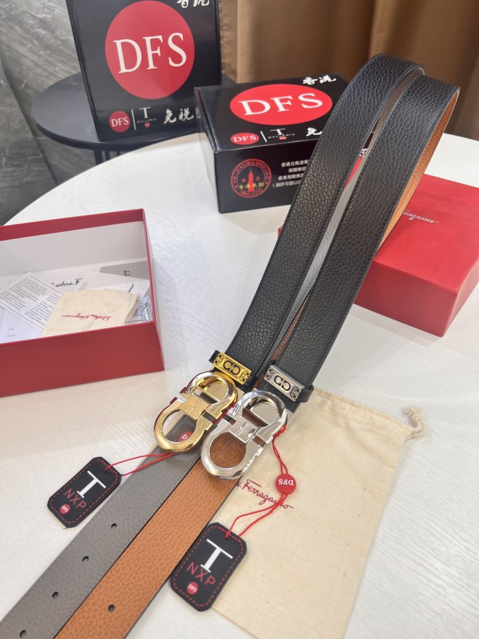 Streetwear Belt Ferragamo 321186 size:3.5cm