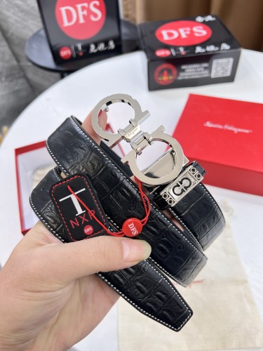 Streetwear Belt Ferragamo 321580 size:3.5cm