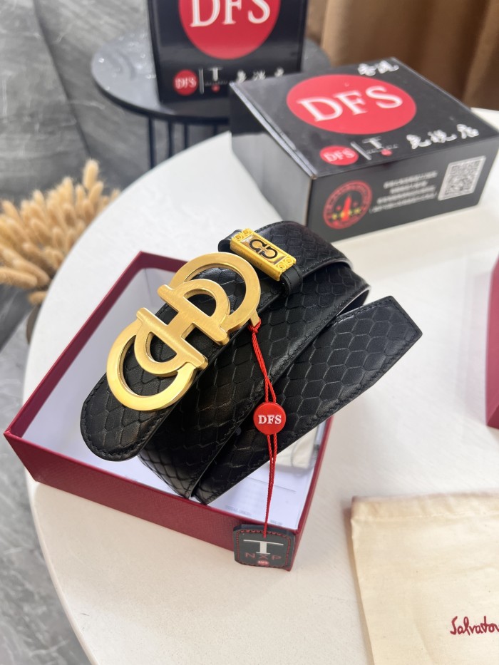 Streetwear Belt Ferragamo 321210 size:3.5cm