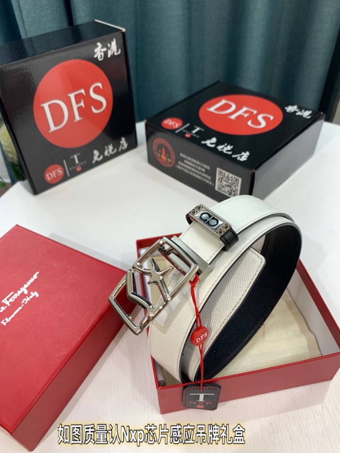 Streetwear Belt Ferragamo 321330 size:3.5cm