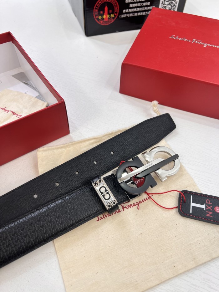 Streetwear Belt Ferragamo 321324 size:3.5cm