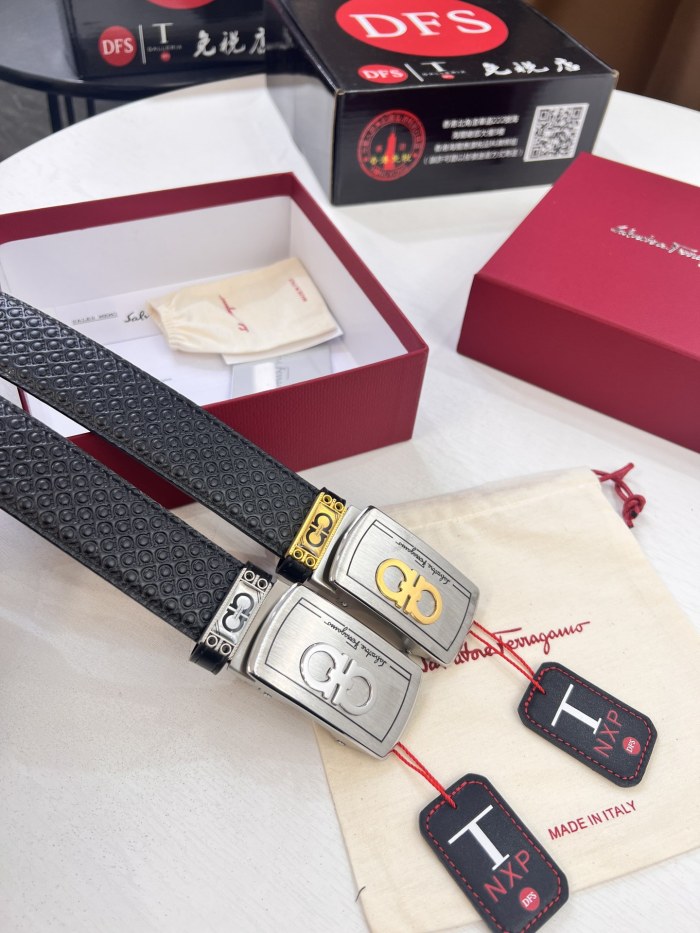 Streetwear Belt Ferragamo 321548 size:3.5cm