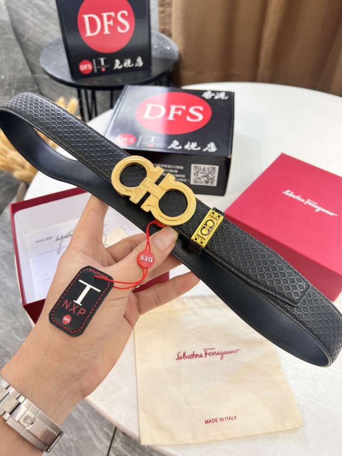 Streetwear Belt Ferragamo 321606 size:3.5cm