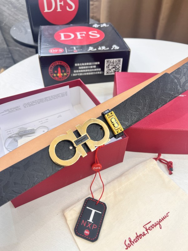 Streetwear Belt Ferragamo 321394 size:3.5cm