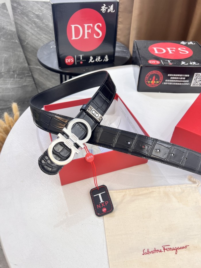 Streetwear Belt Ferragamo 321273 size:3.5cm