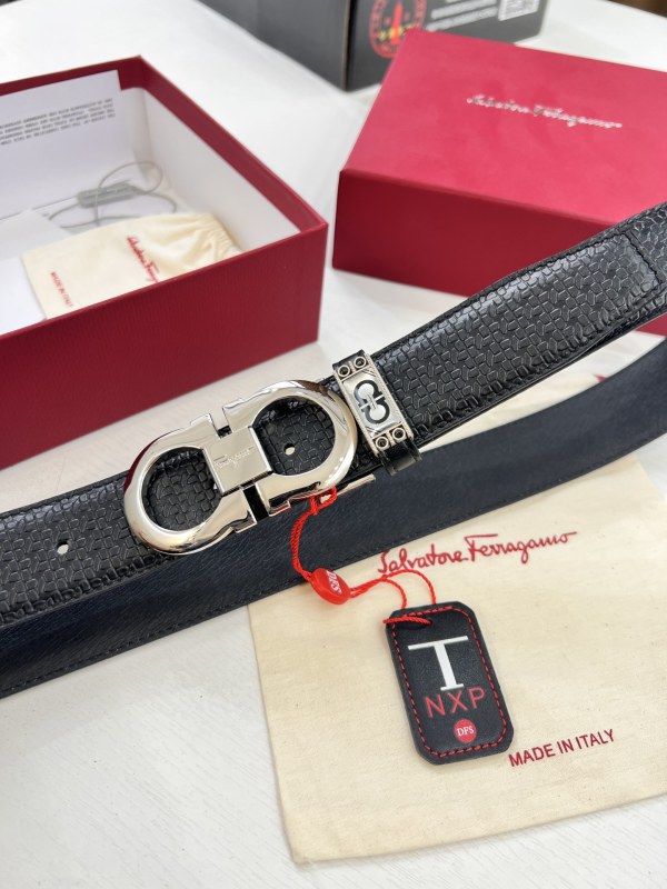 Streetwear Belt Ferragamo 321437 size:3.5cm