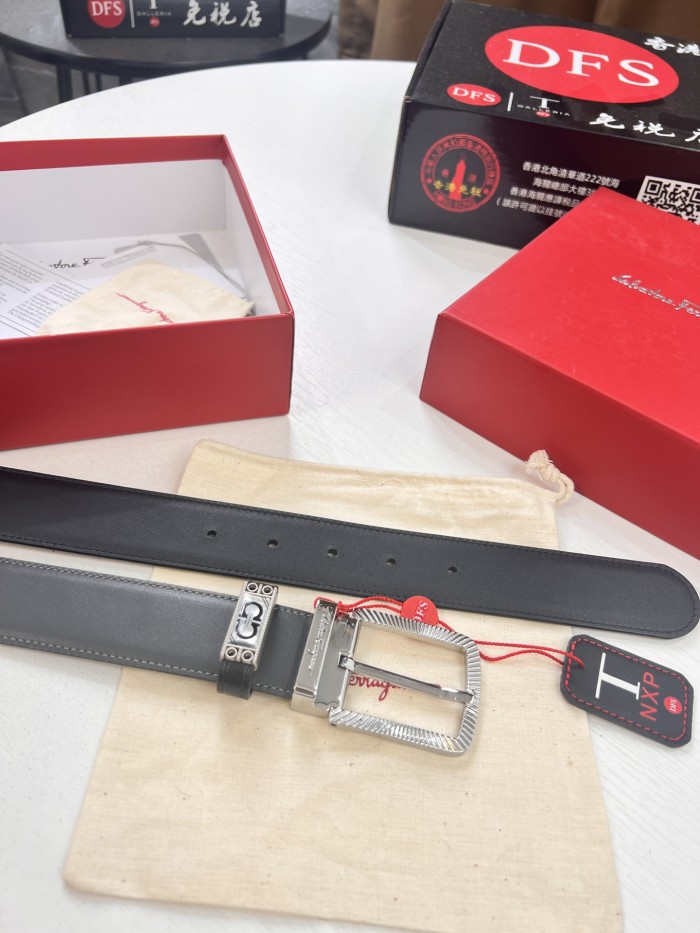 Streetwear Belt Ferragamo 321384 size:3.5cm