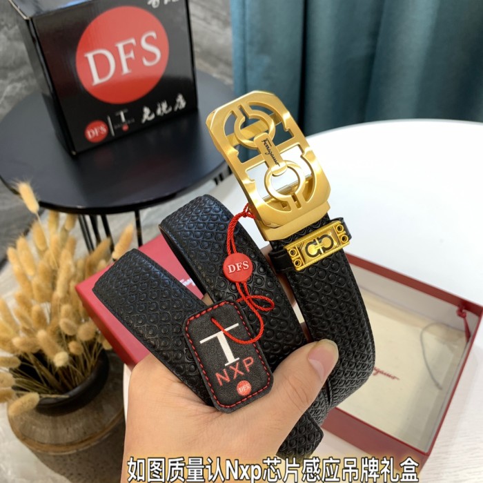 Streetwear Belt Ferragamo 321399 size:3.5cm