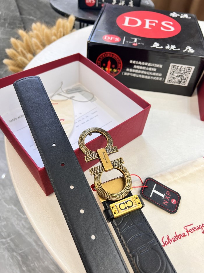 Streetwear Belt Ferragamo 321527 size:3.5cm