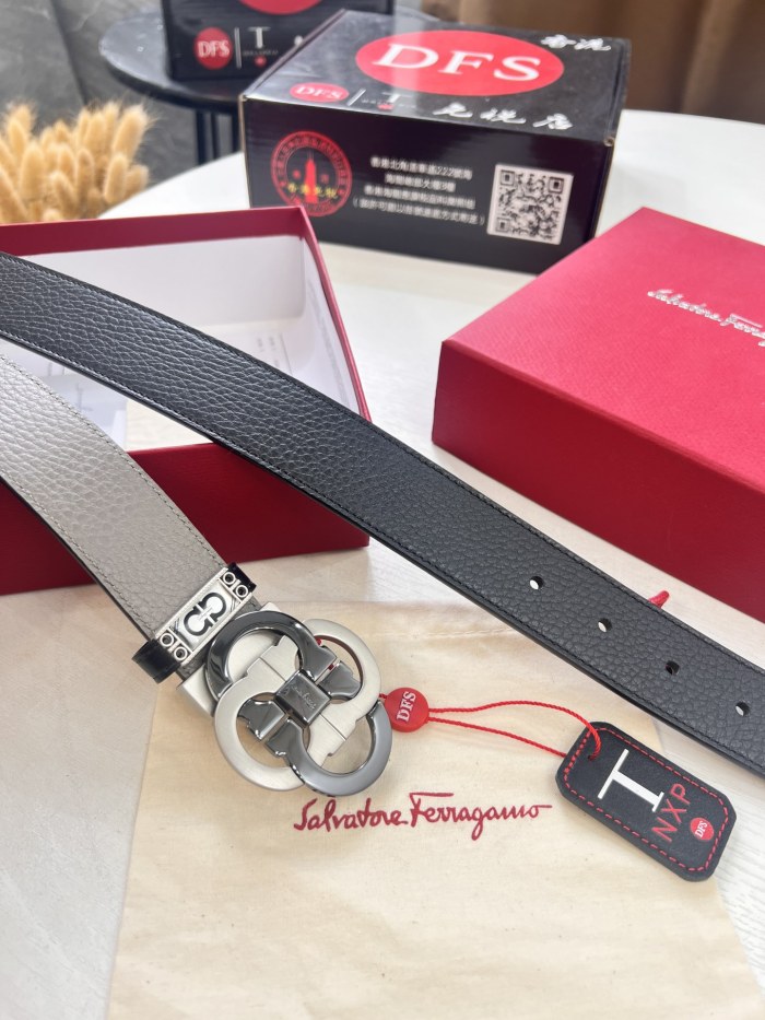 Streetwear Belt Ferragamo 321474 size:3.5cm