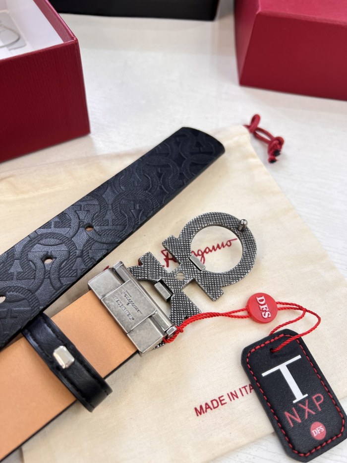 Streetwear Belt Ferragamo 321526 size:3.5cm