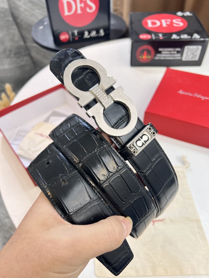 Streetwear Belt Ferragamo 321596 size:3.5cm