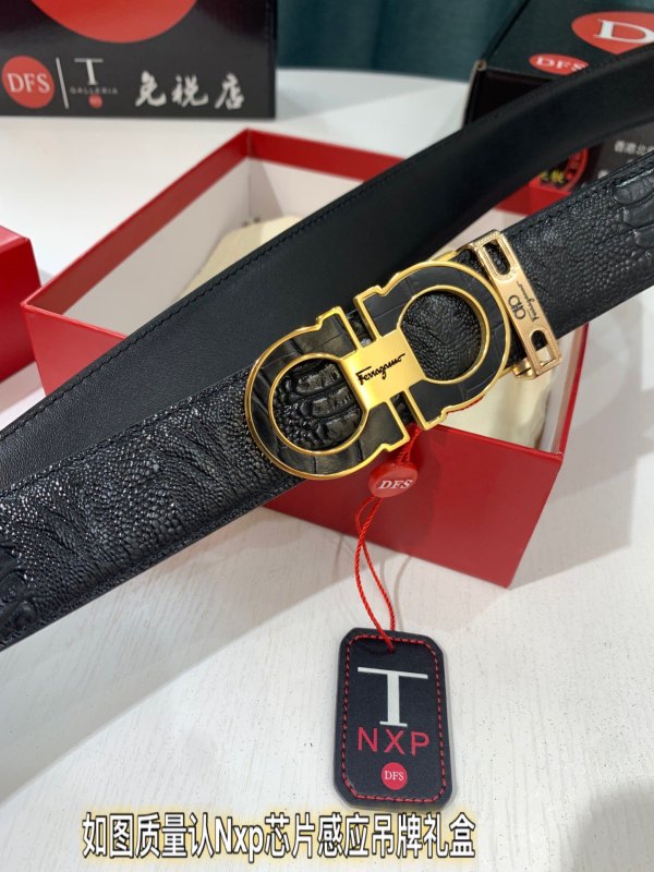 Streetwear Belt Ferragamo 321353 size:3.5cm