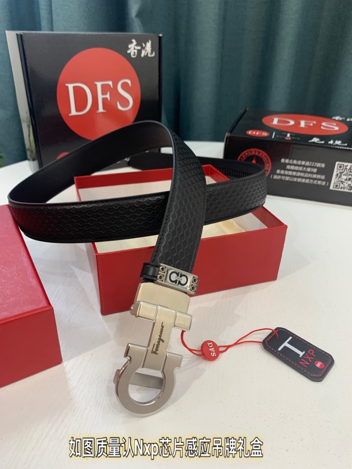 Streetwear Belt Ferragamo 321377 size:3.5cm