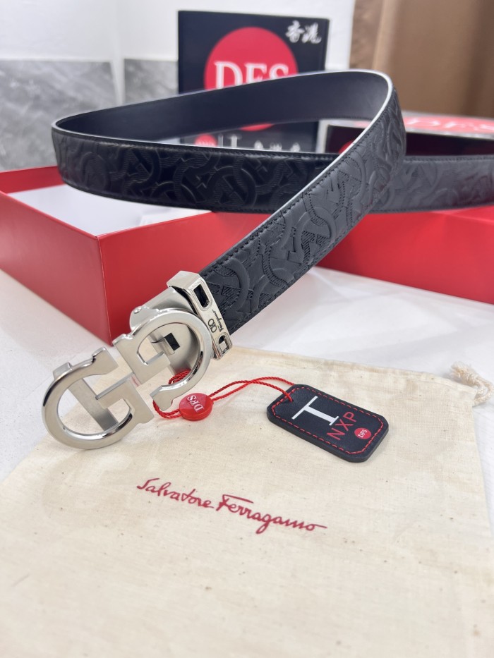 Streetwear Belt Ferragamo 321214 size:3.5cm