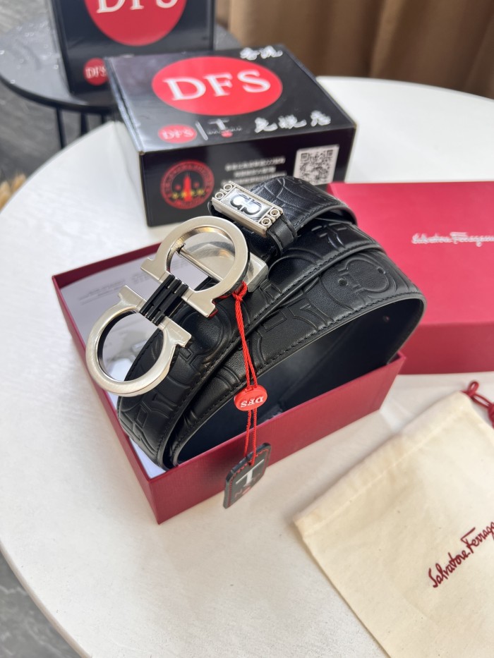 Streetwear Belt Ferragamo 321393 size:3.5cm