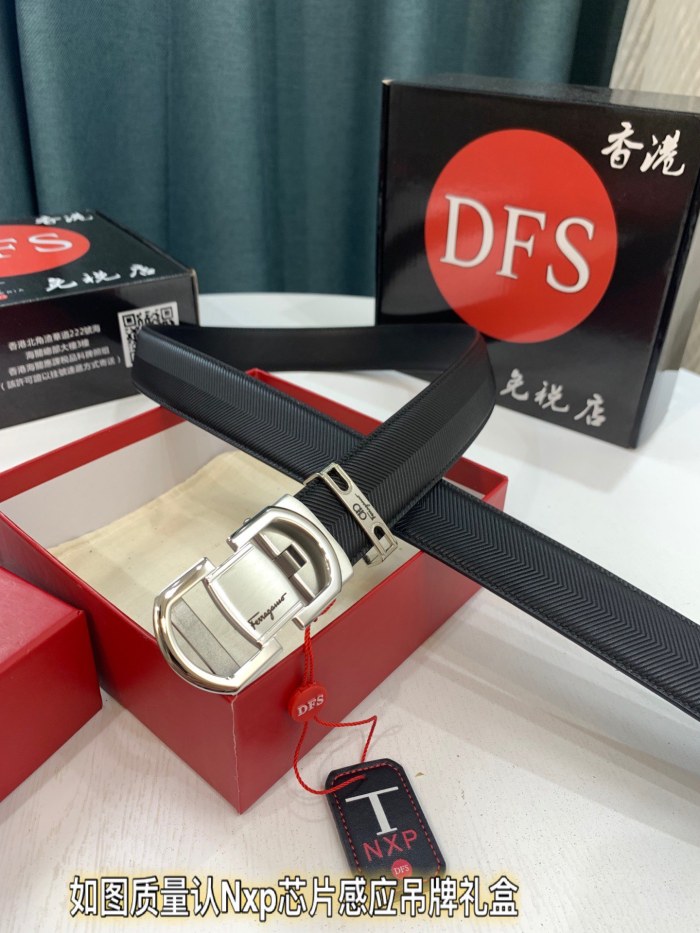 Streetwear Belt Ferragamo 321380 size:3.5cm