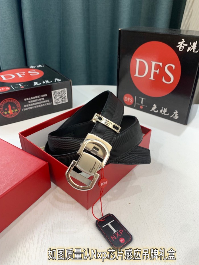 Streetwear Belt Ferragamo 321380 size:3.5cm