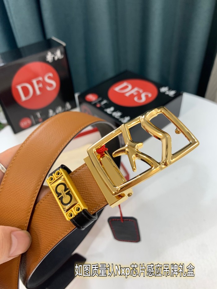 Streetwear Belt Ferragamo 321329 size:3.5cm