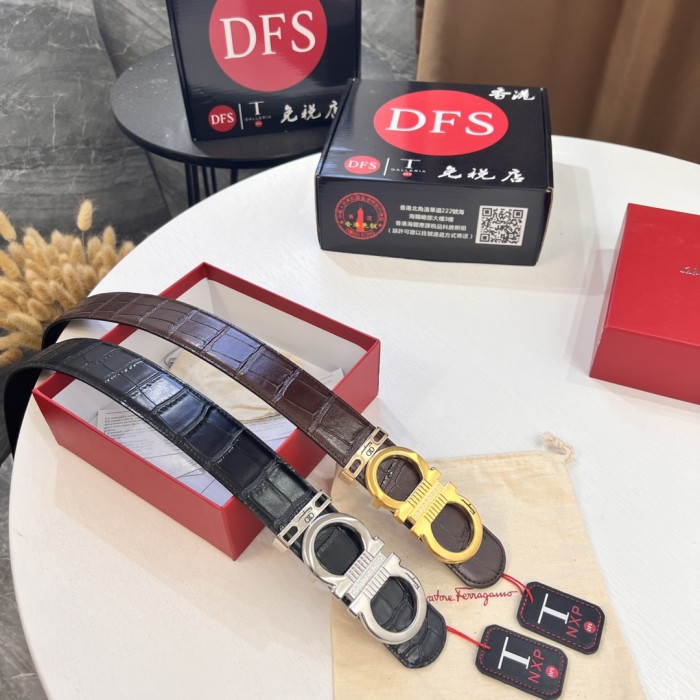 Streetwear Belt Ferragamo 321320 size:3.5cm