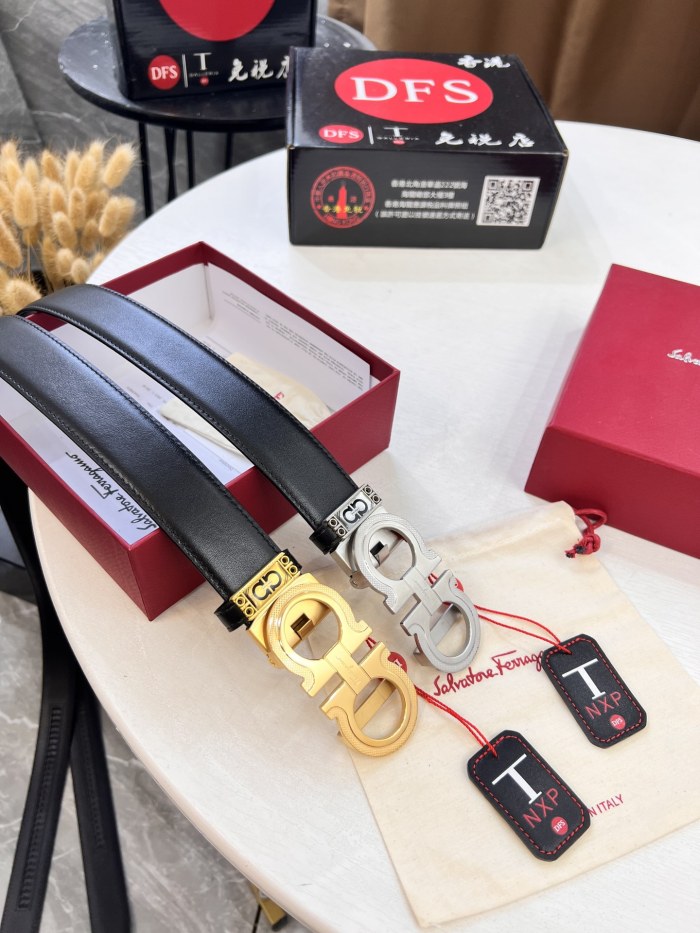 Streetwear Belt Ferragamo 321458 size:3.5cm