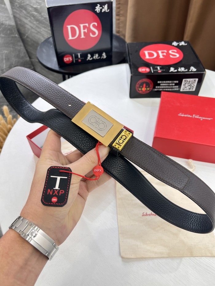 Streetwear Belt Ferragamo 321591 size:3.5cm