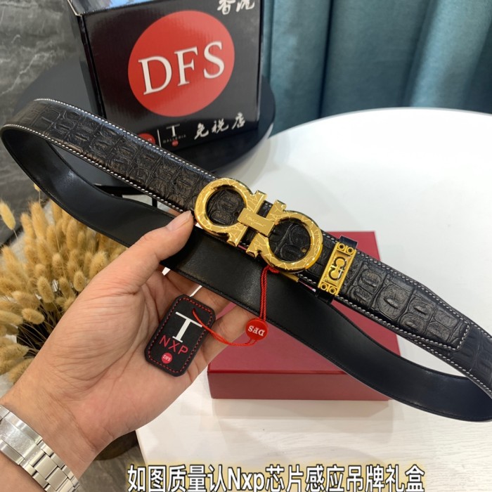 Streetwear Belt Ferragamo 321201 size:3.5cm