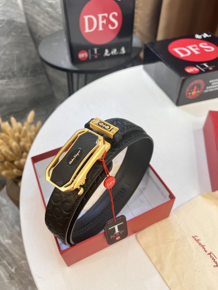 Streetwear Belt Ferragamo 321298 size:3.5cm