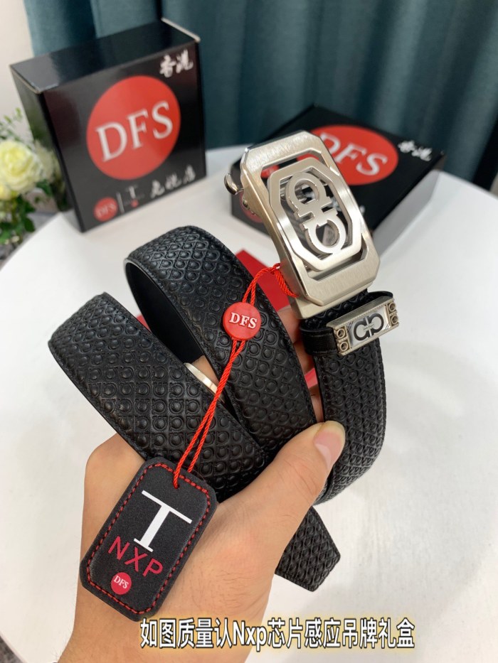 Streetwear Belt Ferragamo 321303 size:3.5cm