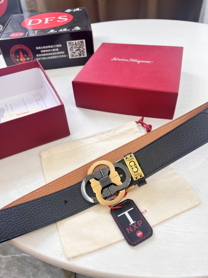 Streetwear Belt Ferragamo 321473 size:3.5cm
